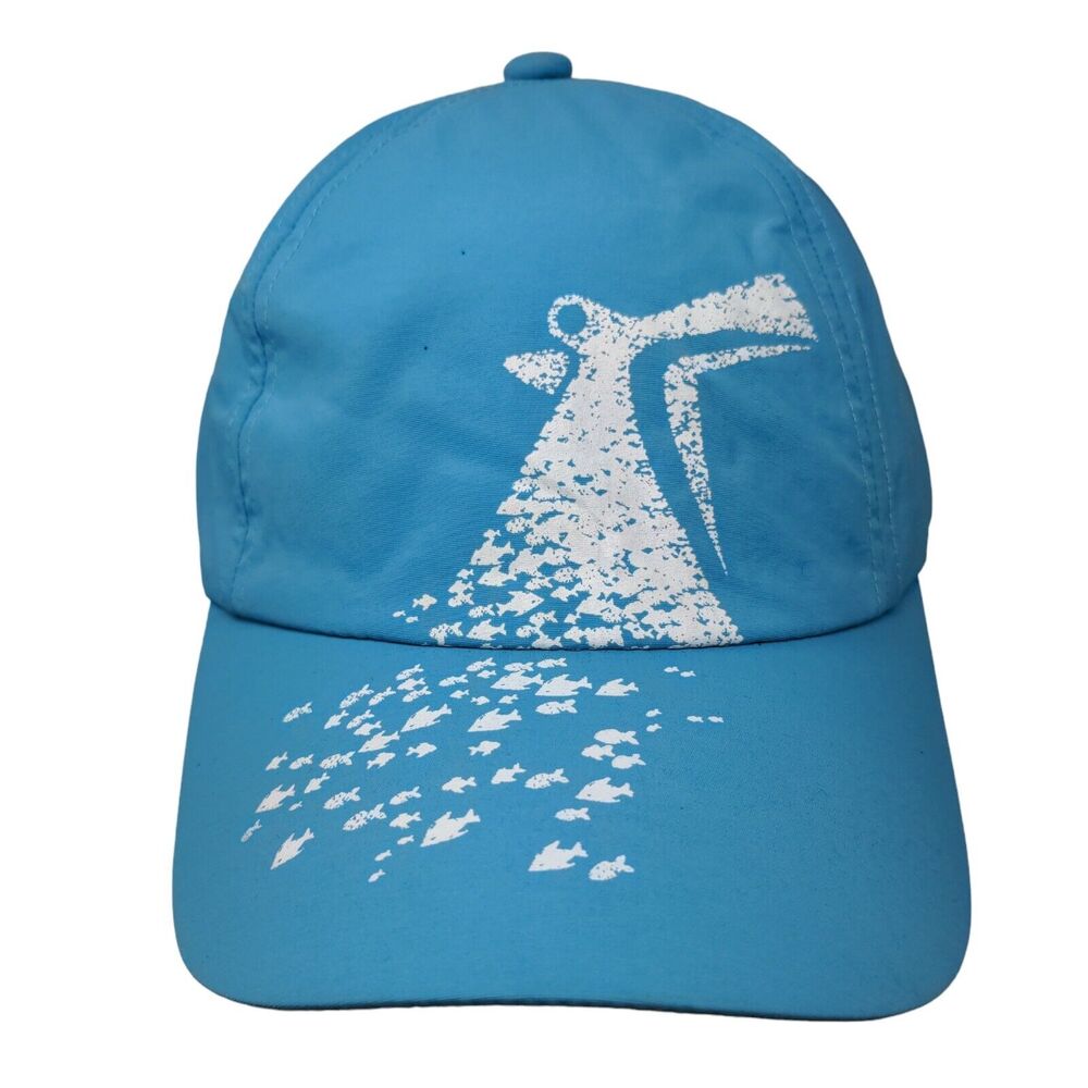 Carnival Strapback Hat Blue OSFA Adjustable Embroidered Logo 5 Panel